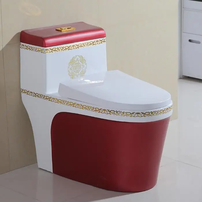 Цвет Туалет Бытовая керамика воды шкаф супер поворотный сифон Большой Калибр немой анти блокирующий запах сиденье унитаза - Цвет: color 1