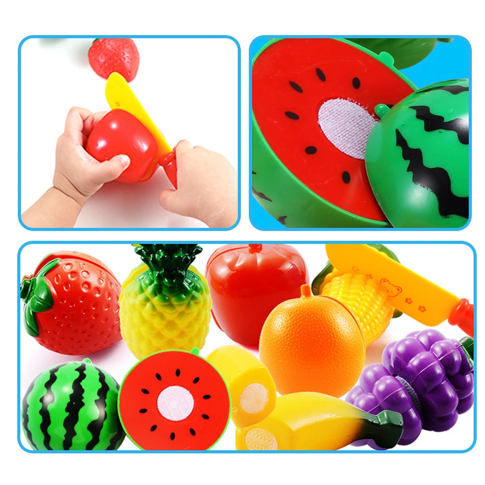 9 шт./компл. фрукты и овощи резка игрушки в виде угощений Детские ролевые игры Кухня игрушки детский пластиковый миниатюрный Еда для девочек, подарки для детей