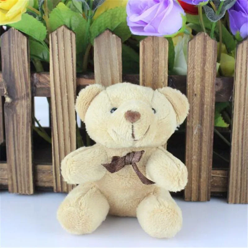 1 шт. плюшевый медведь игрушки Маленькая подвеска Мини милая мягкая игрушка чучела медведей свадебные подарки куклы для детей 8,5 см
