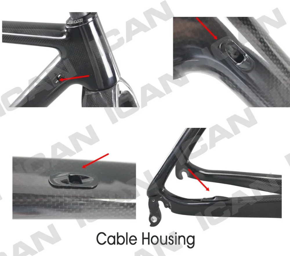 Clearance ICAN Big discount carbon T700 cyclocross frame v-brake type UD matt or glossy all available with BSA/BB86 Di2 compatible 7 Clearance ICAN Big discount carbon T700 cyclocross frame v-brake type UD matt or glossy all available with BSA/BB86 Di2 compatible 7