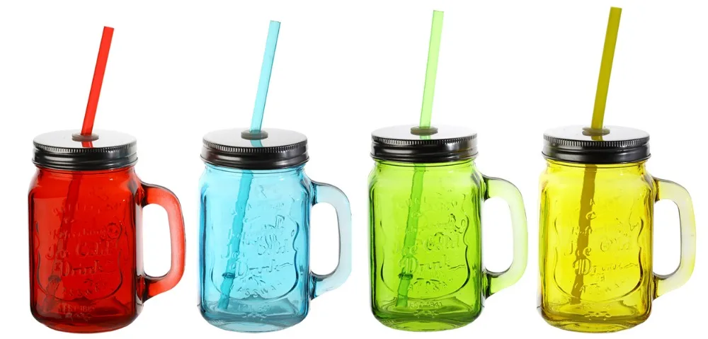 8 шт. стеклянные банки с крышками и соломинкой 450 мл|shot glasses|glass masonglasses shot |