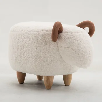 

FREE SHIPPING U-BEST reasonable price cute toys white storage stool sheep ottoman