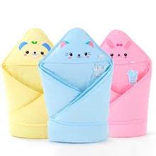 Infant wrap little lion baby blanket thicker quality newborn s quilt envelope muslin cute Cartoon animal