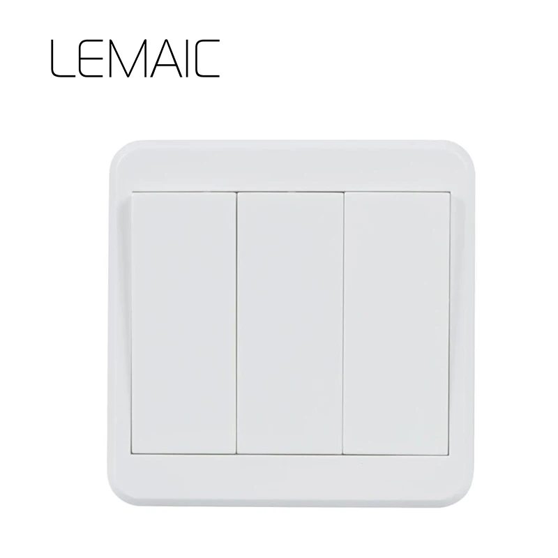 

LEMAIC WiFi Smart Switch Light Wall Switch APP Remote Control Manual Panel Work with Amazon Alexa Google Home 433 mhz