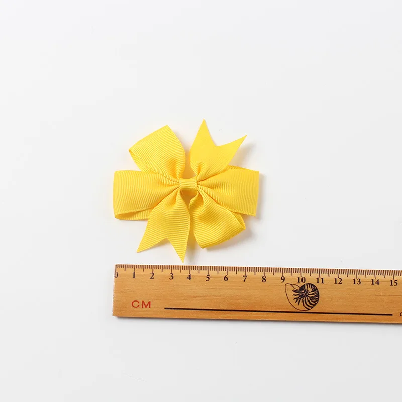 baby headband Yundfly 20pcs/lot Baby Girls Ribbon Bow Clips Hairpins Alligator Metal Hair Bows Clip Headwear Hairbows Hair Accessories designer baby accessories