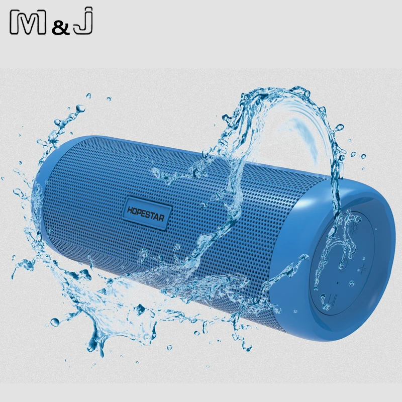 

M&J Wireless Best Bluetooth Speaker Waterproof Portable Outdoor Mini Column Box Loudspeaker Speaker +Power Bank+LED light M&J Wi