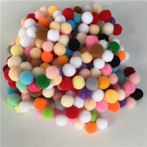 600 шт./лот 8 мм помпон разноцветные мягкие шарики-Помпоны меховой плюшевый шар DIY ручной работы свадебные декоративные аксессуары для вечеринок - Цвет: Mix 8mm