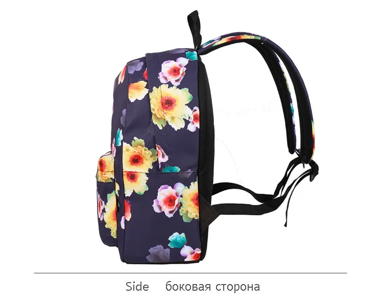 WINNER Fashion Women Backpack Flower Printing Female School Rucksack Water Resistant Girls Daily College Laptop Bagpack (7)