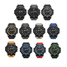 IP68 Водонепроницаемые мужские цифровые наручные часы светодиодный Спорт на открытом воздухе для мальчиков военный альпинизм путешествия бег Хронограф Будильник