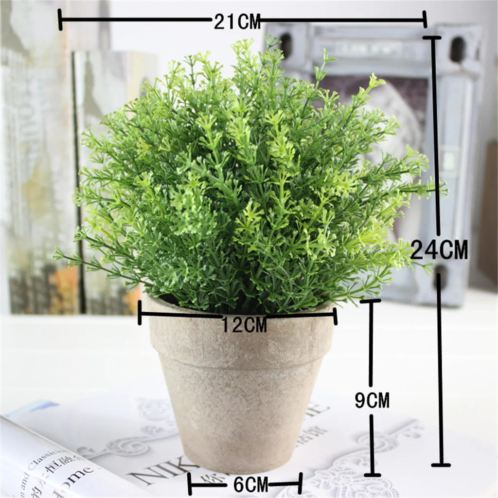 Artificial Flowers Simulation Potted Plants Green Creative Home Decorations Ornaments Fleur Artificielle Fake Flowers