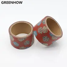 GREENHOW Beautiful flower washi tape DIY decorative scrapbook planner masking tape adhesive tape stationery 9012