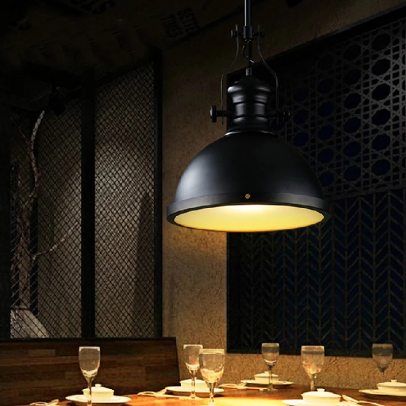 Loft Vintage Pendant Lamp E27 Aluminum Iron Retro Northern Europe Industrial Style Edison Pendant Lights single pendant lamp