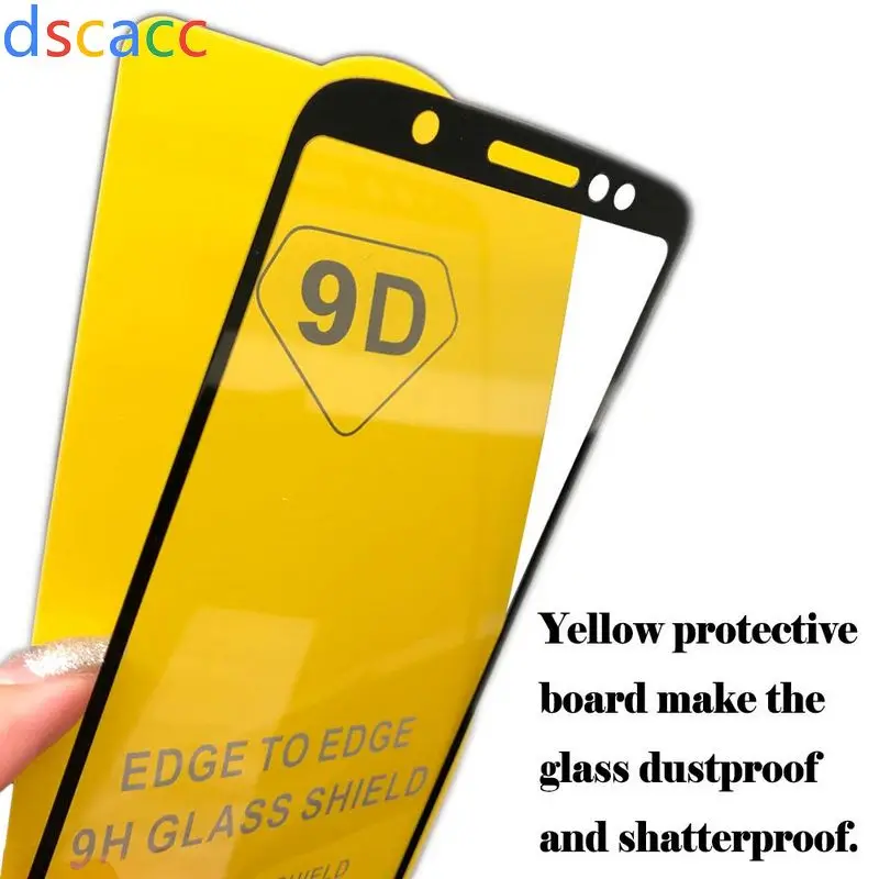 Dscacc 9D Полный Клей закаленное стекло протектор для Motorola Moto E4 E5 Plus Play GO G6 G7 Plus Play P30 Note Play One power 100 шт
