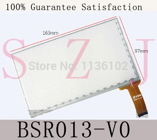 

Original 7" inch touch screen digitizer glass touch panel BSR013-V0 BSR70JY003-V0 Free shipping