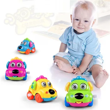 

Children Clockwork Funny Wind Up Toys Cartoon Puppy Tongue Clockwork Car Educational Toys fro kids HOOLER