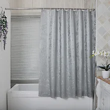 1PC Quick-Drying Bath Shower Curtain Pastoral Gray Flowers Mildew Proof Waterproof PEVA Fabric New 2016 flowers blossom waterproof bath curtain
