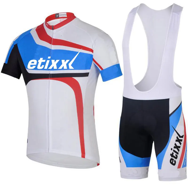 Лето etixxl команда Велоспорт Джерси быстросохнущая Ropa Ciclismo велосипед для мужчин Одежда дышащая гелевая прокладка нагрудник короткие наборы
