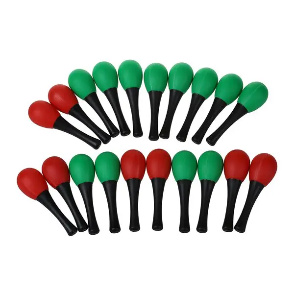 

New 10 Pairs of Funny Plastic Percussion Musical Egg Maracas Egg Shakers Child Kids Toys (Random Color)