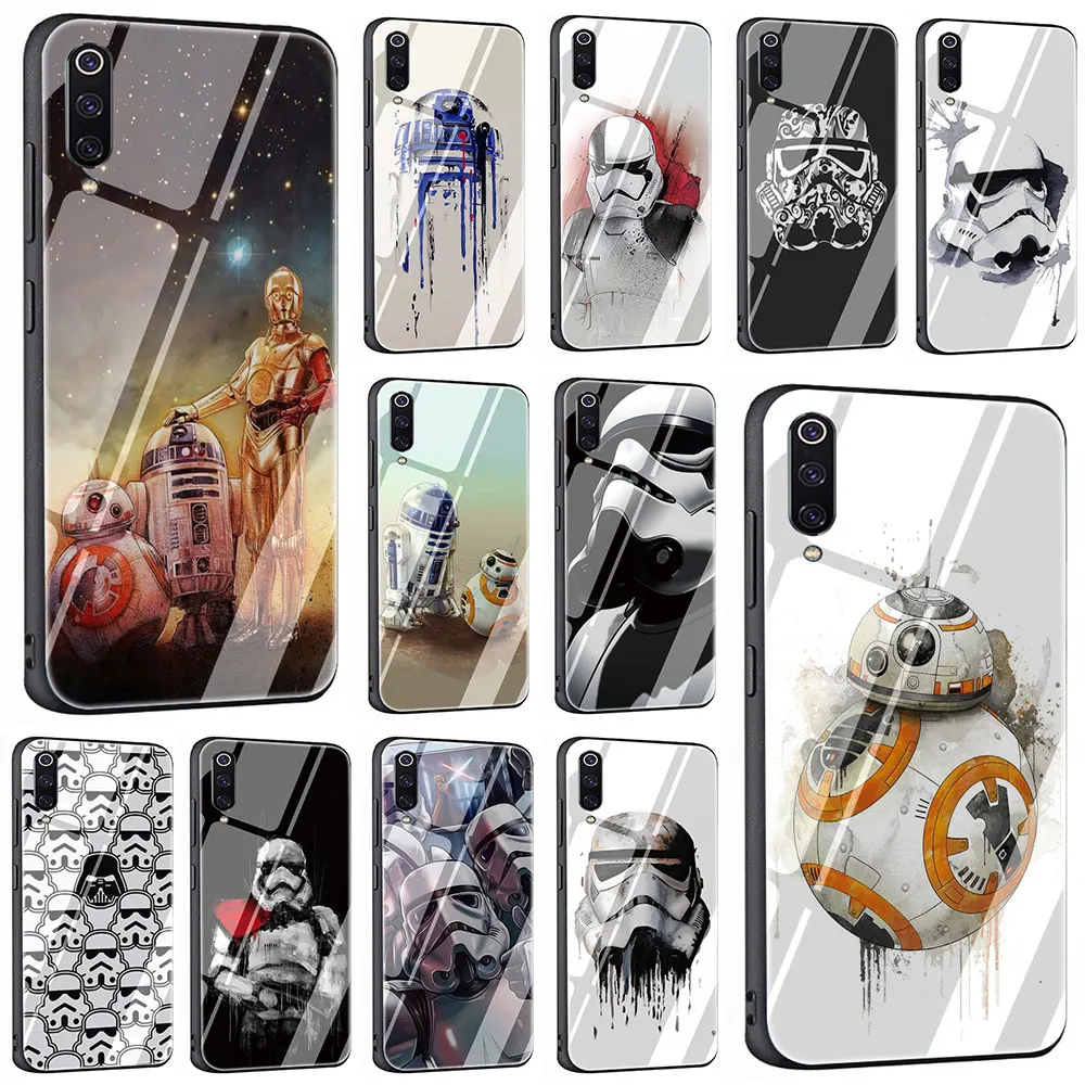 

STAR WARS STORMTROOPER Tempered Glass Cover Case for Xiaomi 8 Lite A1 A2 9 Redmi Note 5 6 7 Pro 6A 4X F1