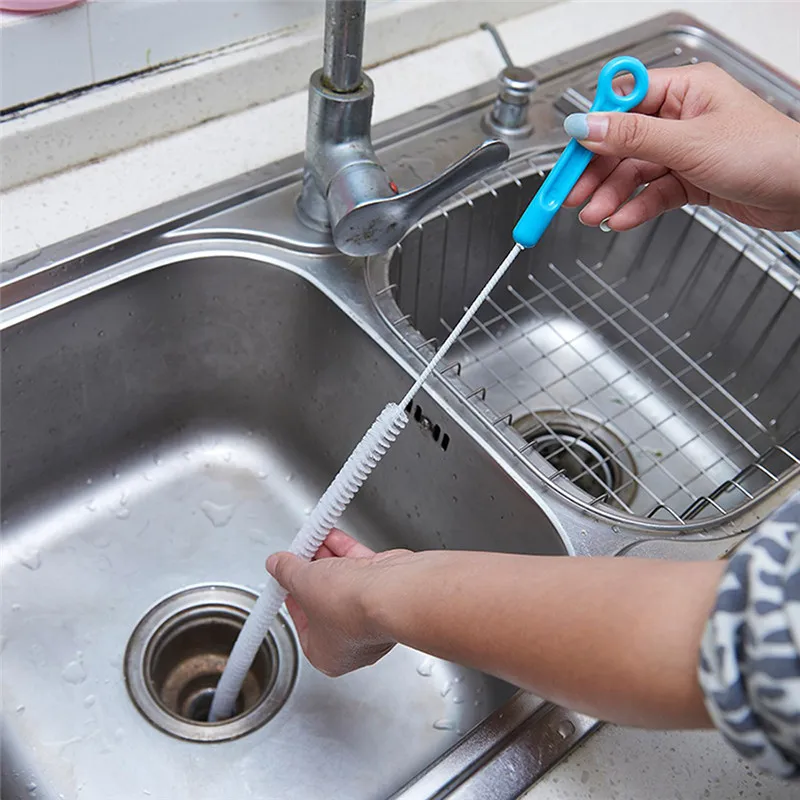 

Dropship Sewer Cleaning Brush Home Bendable Sink Tub Toilet Dredge Pipe Snake Brush Tools Creative Bathroom Kitchen Accessories