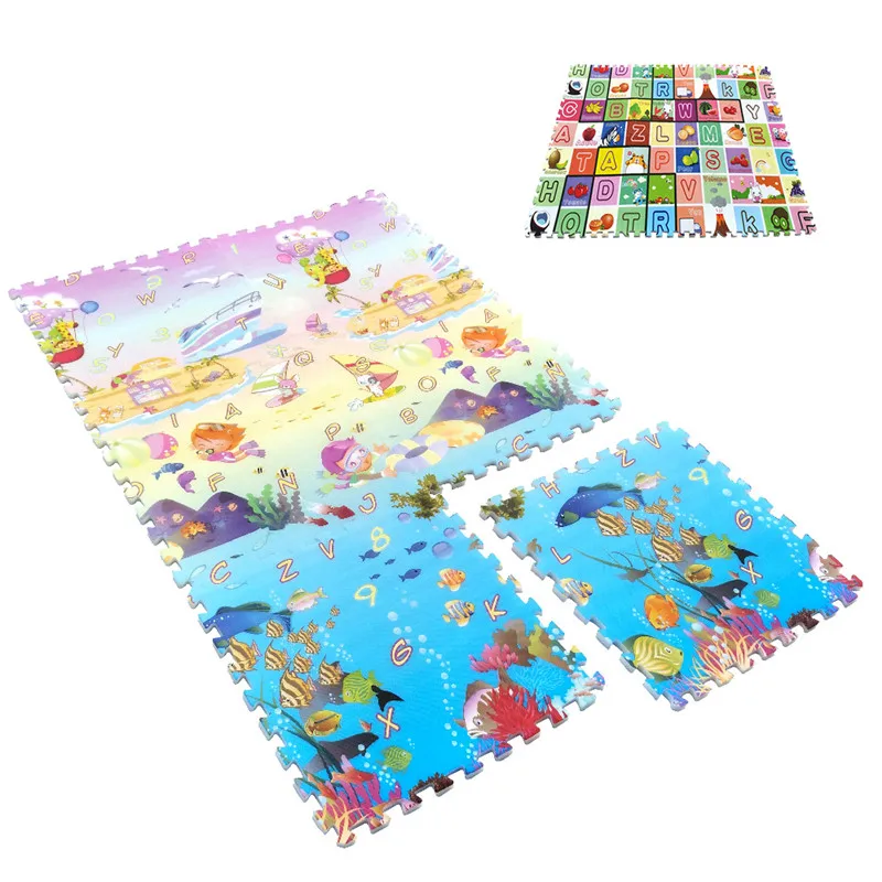 

6pcs/set 60cm*60cm*2cm Baby Crawling Play Creeping Mat Climb Pad Puzzle Playmat Kids Toys CarpetCrawli Game Gym Anti Slide Mat