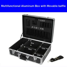 Алюминиевый Чехол для инструментов чемодан toolbox пароль файл коробка ударопрочный оборудование для обеспечения безопасности Чехол С нарезанные пены