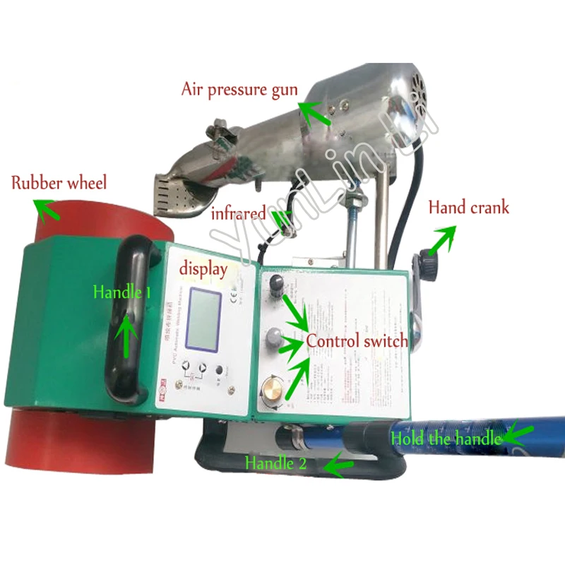 220 В мини-сварочный аппарат ПВХ Сварщик/ПВХ баннер сварщик/автоматическая сварщик сварочный аппарат баннер