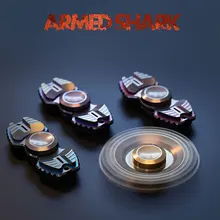 DIY война Акула Armour Warrior двухлистный Спиннер из титанового сплава медный Спиннер EDC взрослая антистрессовая детская забавная игрушка