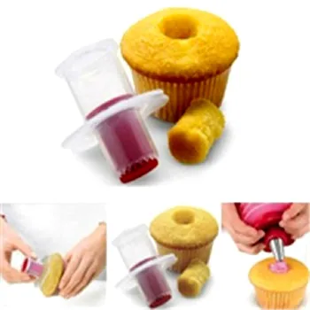 

Silicone Mold Cupcake Corer Plunger Circle Cutter Core Remover Muffin Cake Decorating Tools Baking Pastry Accessories