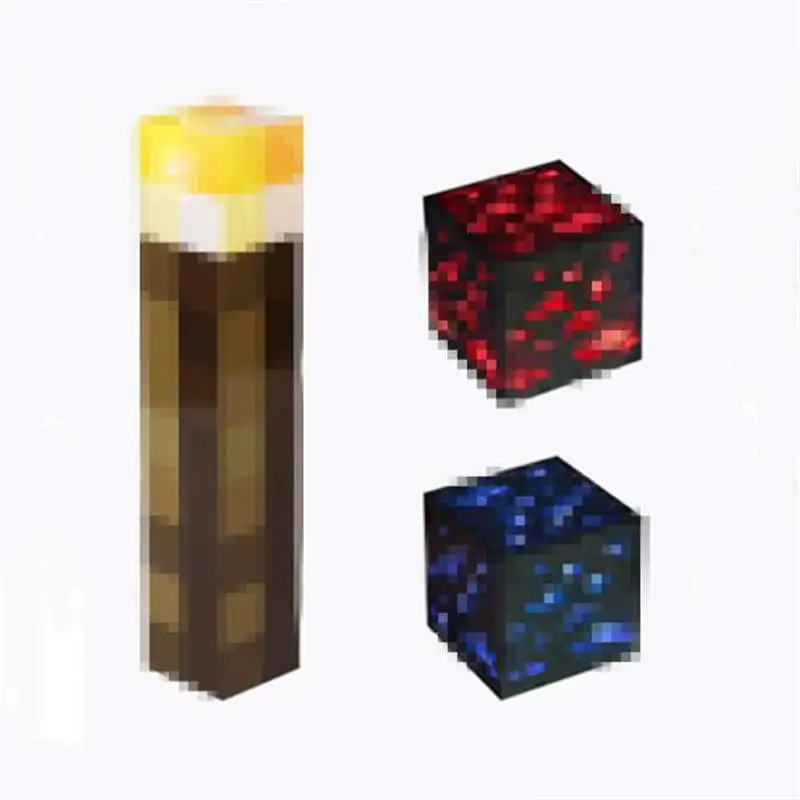 Майнкрафт свет факела светодиодный светильник оригинальный Minecraft модель игрушки