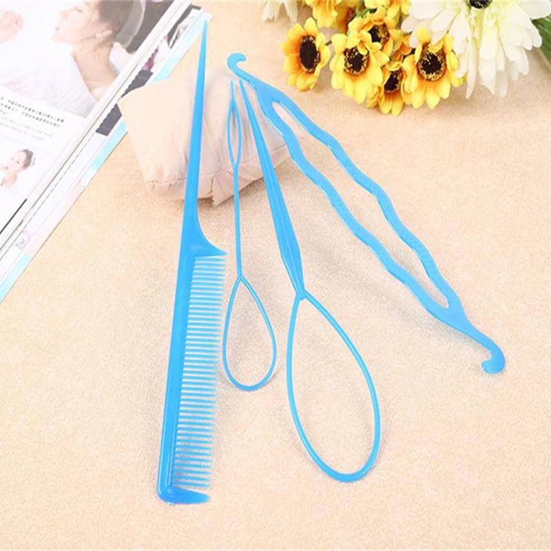 MISS ROSE 1 Set Ponytail Creator Plastic DIY Hair Styling Tools Hair Bands Girls Hair Braid Accessories Bun Maker Girl Headband MISS ROSE 1 Set Ponytail Creator Plastic DIY Hair Styling Tools Hair Bands Girls Hair Braid Accessories Bun Maker Girl Headband