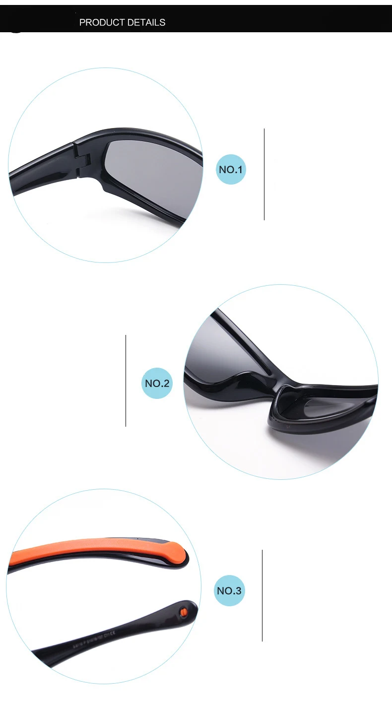 Новые поляризованные Для мужчин и Для женщин солнцезащитные очки TR90 Мягкие силиконовые дети очки UV400 Пластик Титан студенческие спортивные брендовые солнцезащитные очки