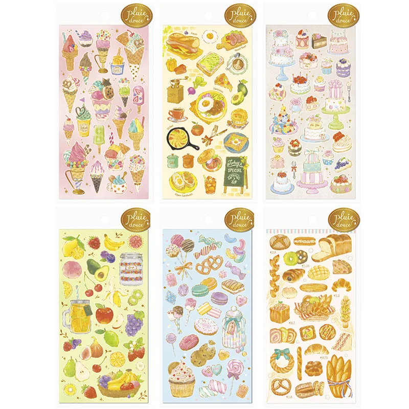 

DIY Colorful Sweet food kawaii Stickers Diary Planner Journal Note Diary Paper Scrapbooking Albums PhotoTag