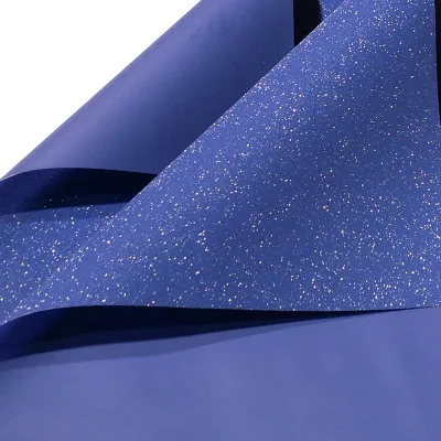 20 шт оберточная бумага для букетов цветов Матовая Сияющая Звезда звездное небо цветы подарочная оберточная бумага - Цвет: royal blue
