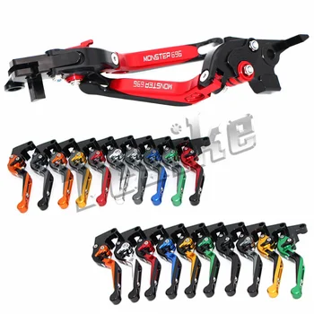 

CNC Brake Clutch Levers Motorcycle For Ducati 696 MONSTER MONSTER696 2009-2014 Foldable Extendable Logo (MONSTER696)