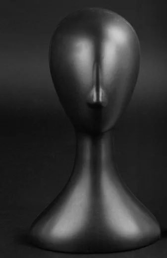 

CAMMITEVER black mannequin dummy abstract female mannequin head for wig scarf jewelry hat display