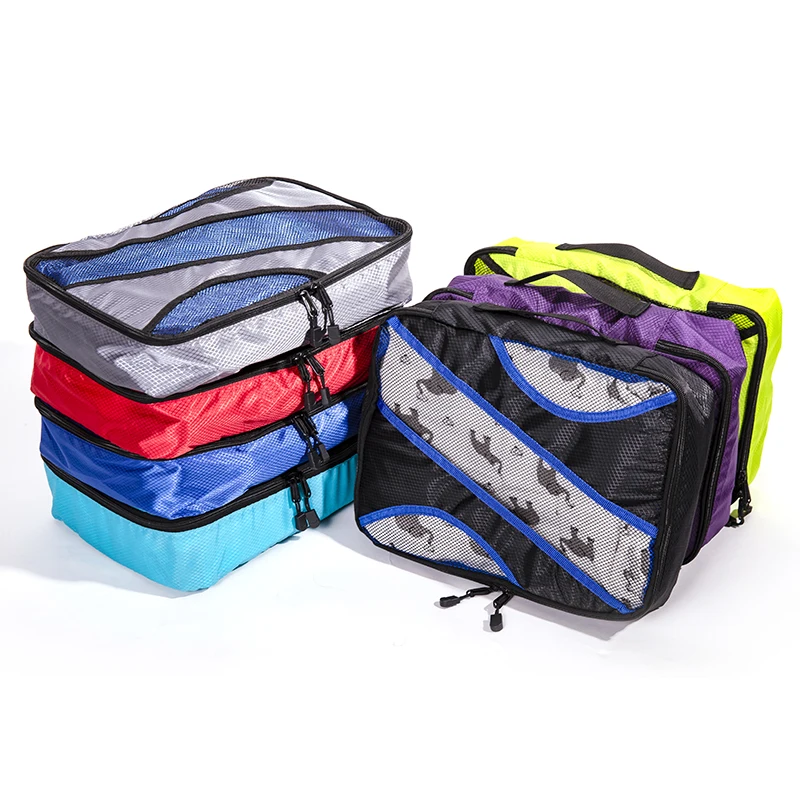 

QIUYIN Travel Duffle Bag Men Women Travel Luggage Organizer Cube 5 PCS/Sets Packing Cubes Packing organizers Breathable Nylon