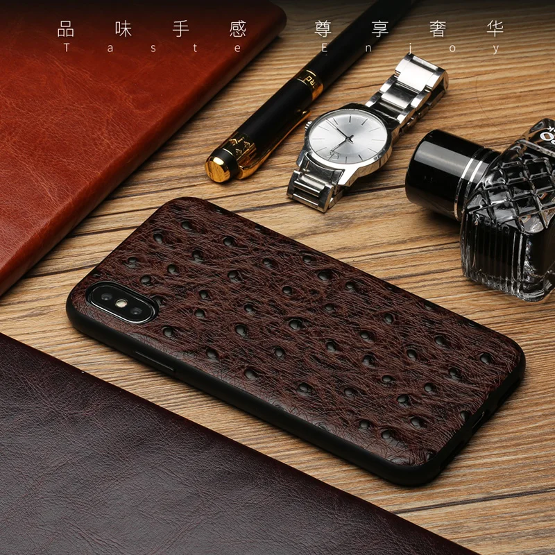 

For iPhone X 10 Case Luxury Genuine Leather Cases for iPhone 6 7 8 Plus Cover for iPhone 8 5S SE 6S Corium Shell Bags silicone