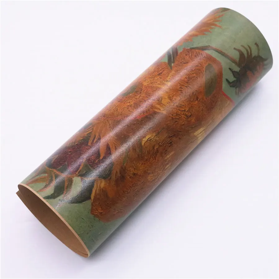 Винтаж крафт Бумага Ван Гог подсолнечное масло картина печатный плакат