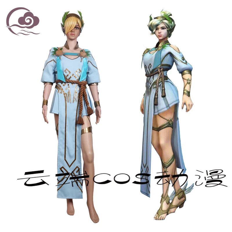

[STOCK] 2017 OW Character Mercy Cosplay Costumes Summer Games The Goddess Of Victory Uniforms For Halloween Carnival Free Ship