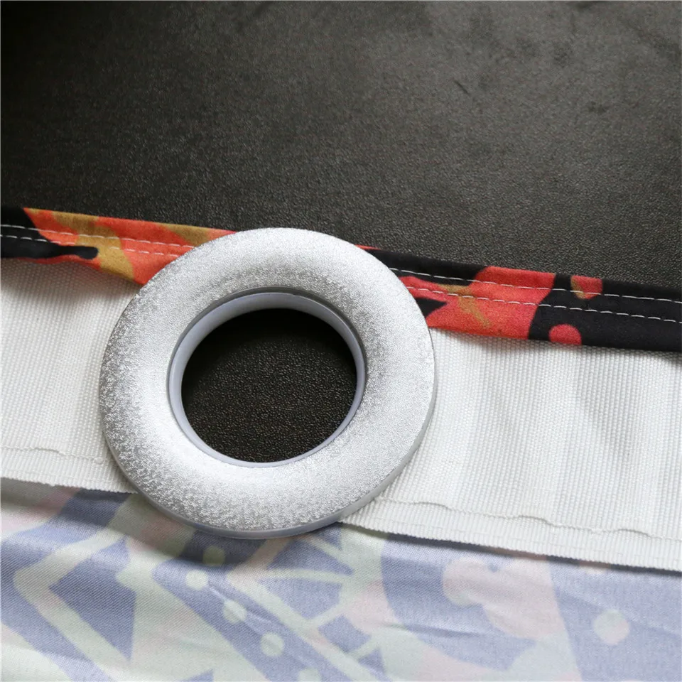 BeddingOutlet Mandala flor sala de estar cortina Bohemia chica cortina para dormitorio colorido Floral azul ventana tratamiento cortinas