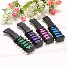 5 цветов кисть для окрашивания волос уход за волосами временные гребни для нанесения краски полуперманентные волосы многоцветная меловая пудра с расческой