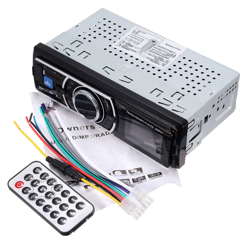 Prix pour Nouveau 25 W x 4CH Auto Voiture Stéréo Audio En-Dash Entrée Aux Récepteur avec SD USB MP3 FM Radio Player Avec télécommande DC 12-14.4 V Prix pour Nouveau 25 W x 4CH Auto Voiture Stéréo Audio En-Dash Entrée Aux Récepteur avec SD USB MP3 FM Radio Player Avec télécommande DC 12-14.4 V
