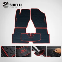Подходит для peugeot 206 207 301 308 408 308S резиновый напольный коврик на заказ коврик ковер сверхпрочный резиновый с логотипом