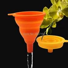 1 шт. пластиковые воронки стебель кухонный инструмент мини Силиконовый гель практичная Складная воронка милый складной