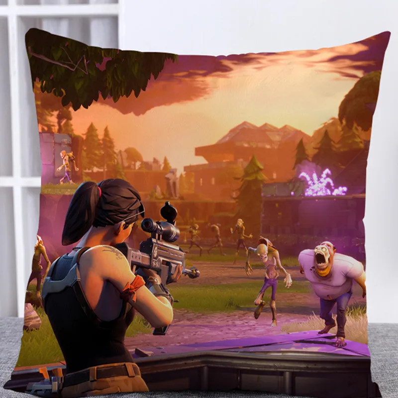 

Game Battle Royale home decoration sofa cushion cover 35*35cm bedside pillowcase car seat pillow For Kids Teenagers Party Gift