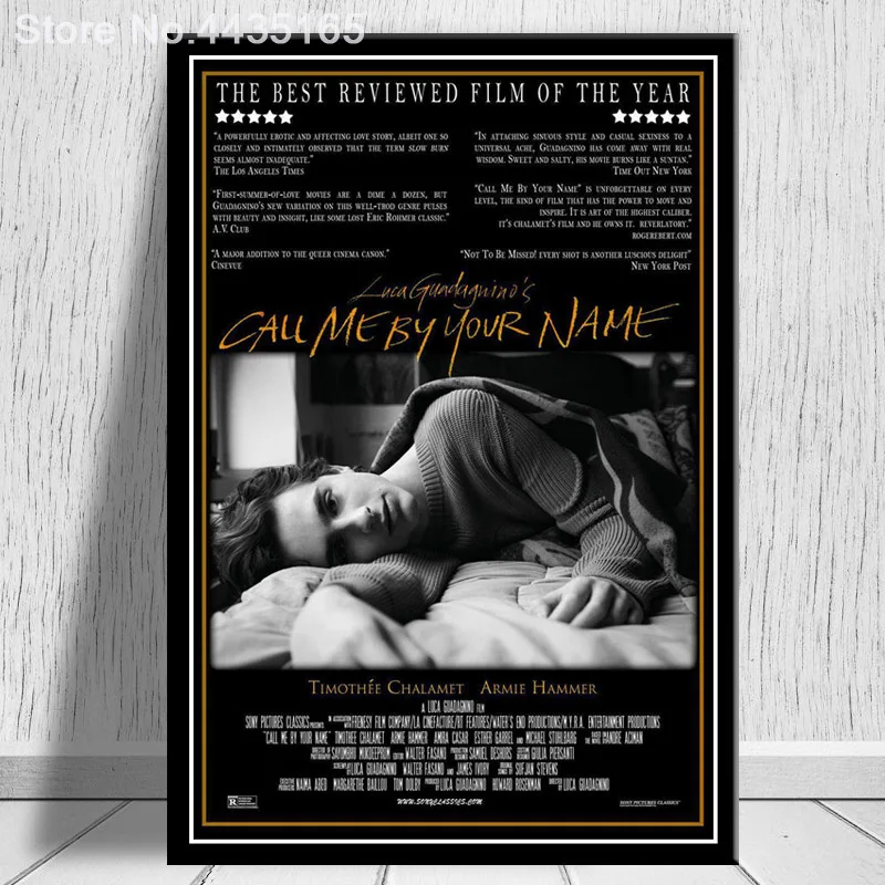 Call Me By Your Name Poster Hammer Luca Guadagnino Movie Posters And Prints Home Decor Wall Art For Living Room Decoration Painting Calligraphy Aliexpress