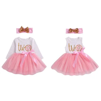 

fashion Girls Cotton Baby Infant Fairy Tale Petals Colorful Dress with Headwear Princess Newborn Baby Dresses Gift