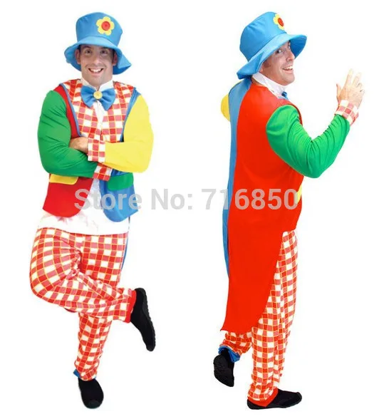 halloween adult clown costume funny dress adults clown cosplay christmas jumpsuits adults