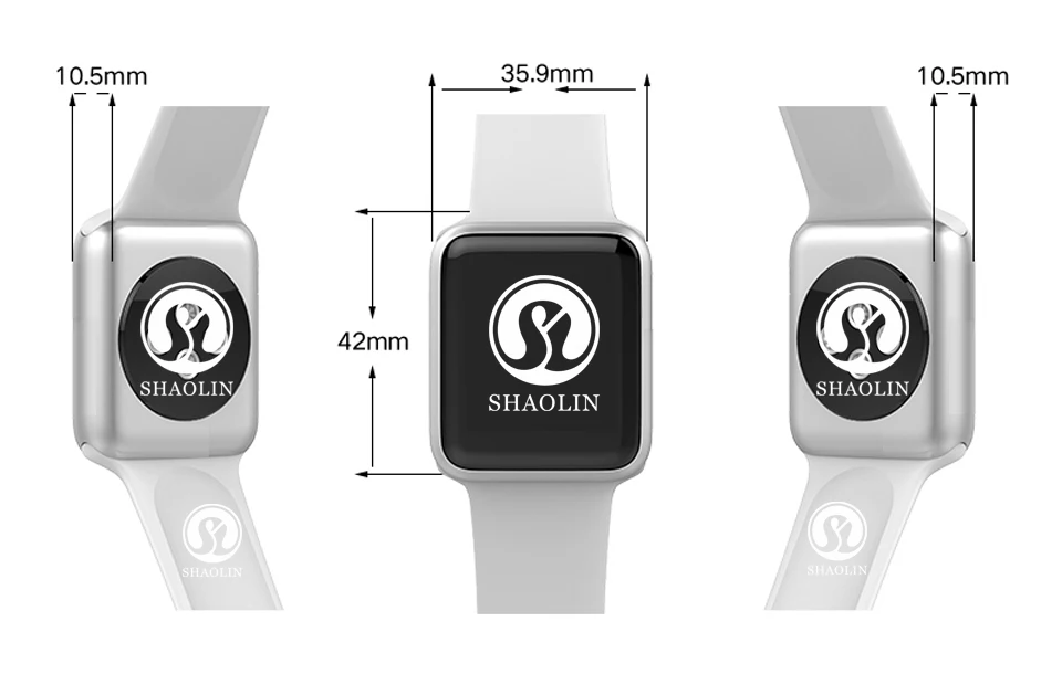 SHAOLIN Bluetooth Smart Watch Heart Rate Monitor Smartwatch Wearable Devices for iPhone IOS and Android Smartphones apple watch-27